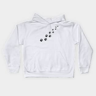 Little Animal Tracks - black Kids Hoodie